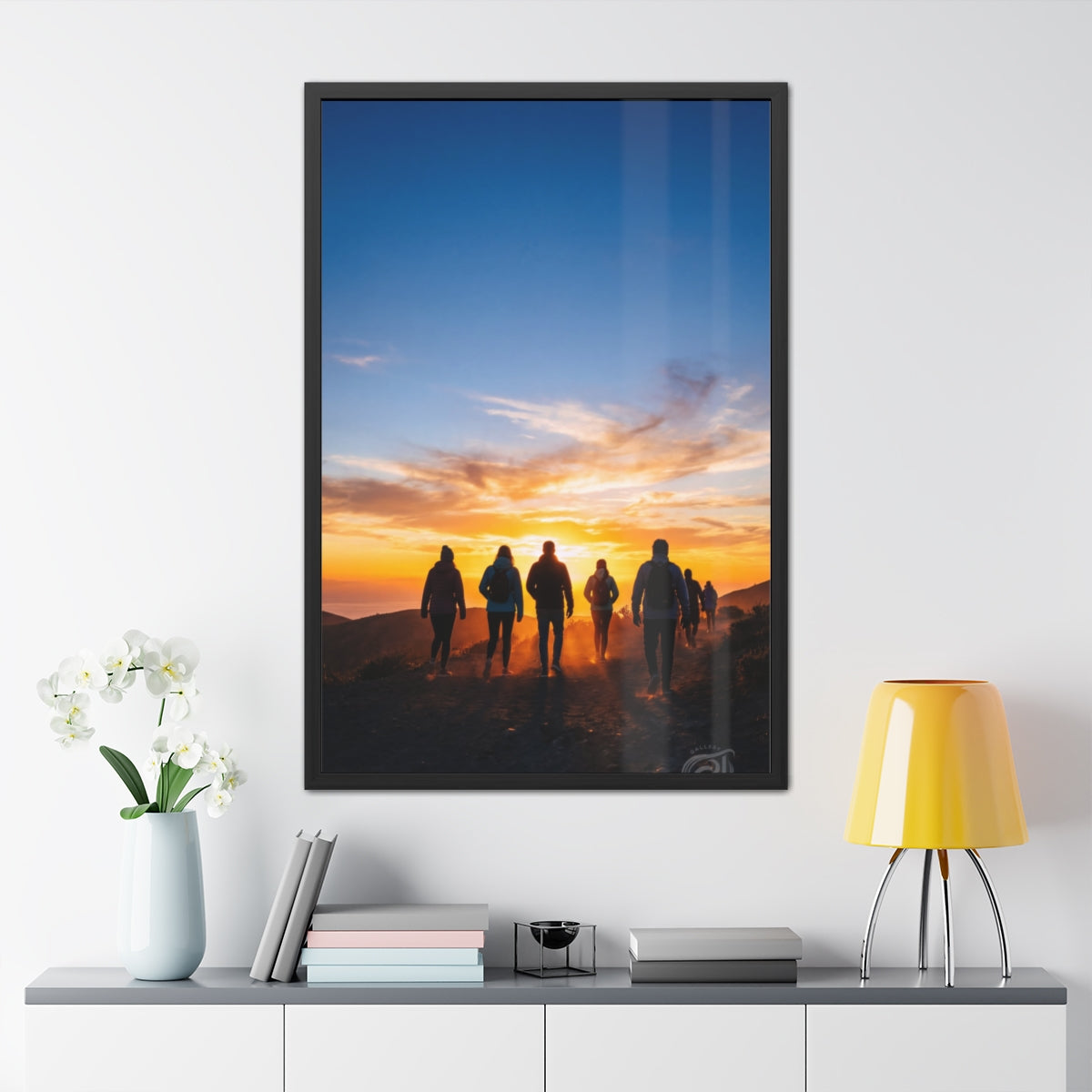 Framed Poster - Golden Sunset Ridge (8×12, 9×11, 11×14... |...