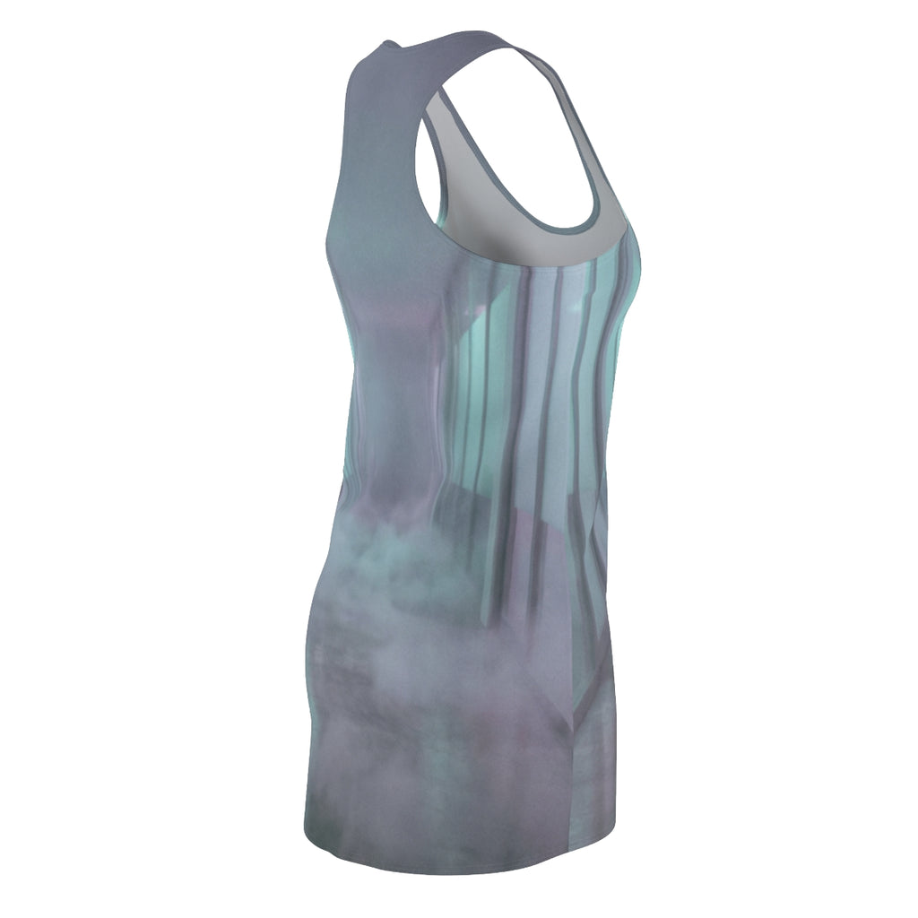 Women's Cut & Sew Racerback Dress - Liminal Corridor Fog Art...