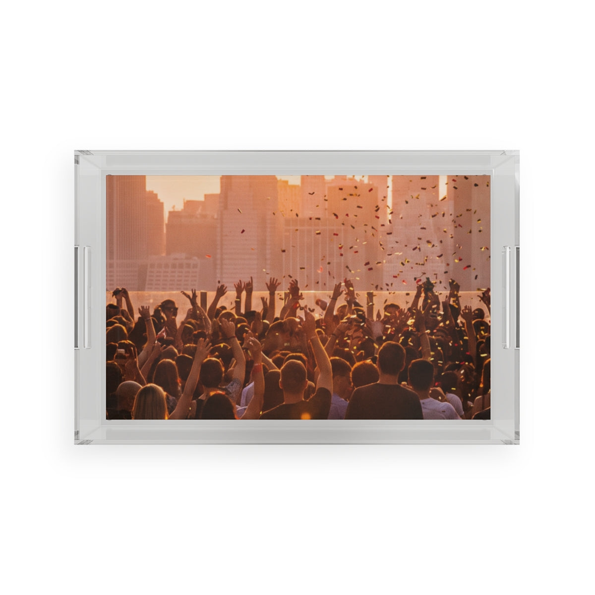 Acrylic Serving Tray - City Lights Festival | Echovira...