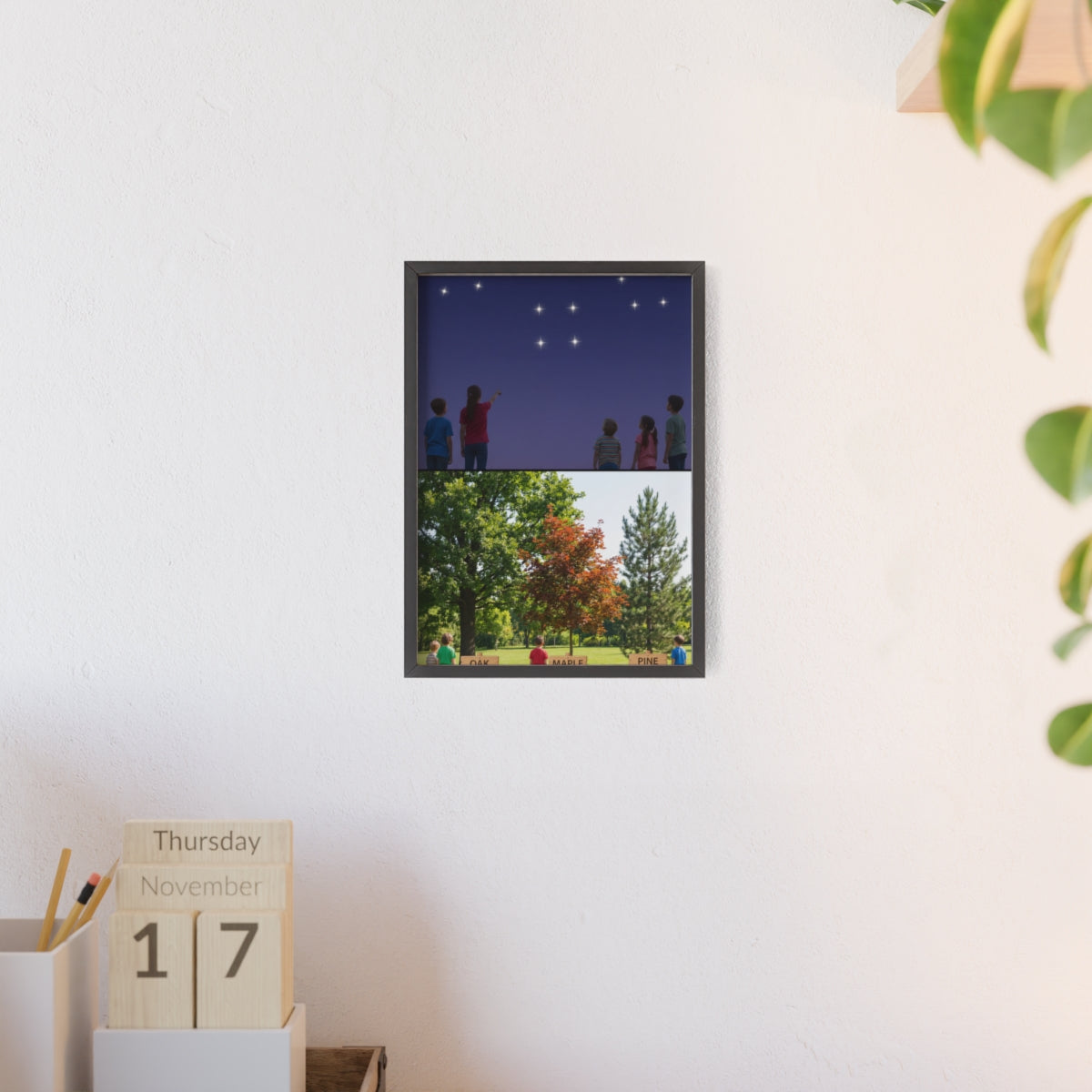 Wooden Framed Poster - Wonder — Portrait