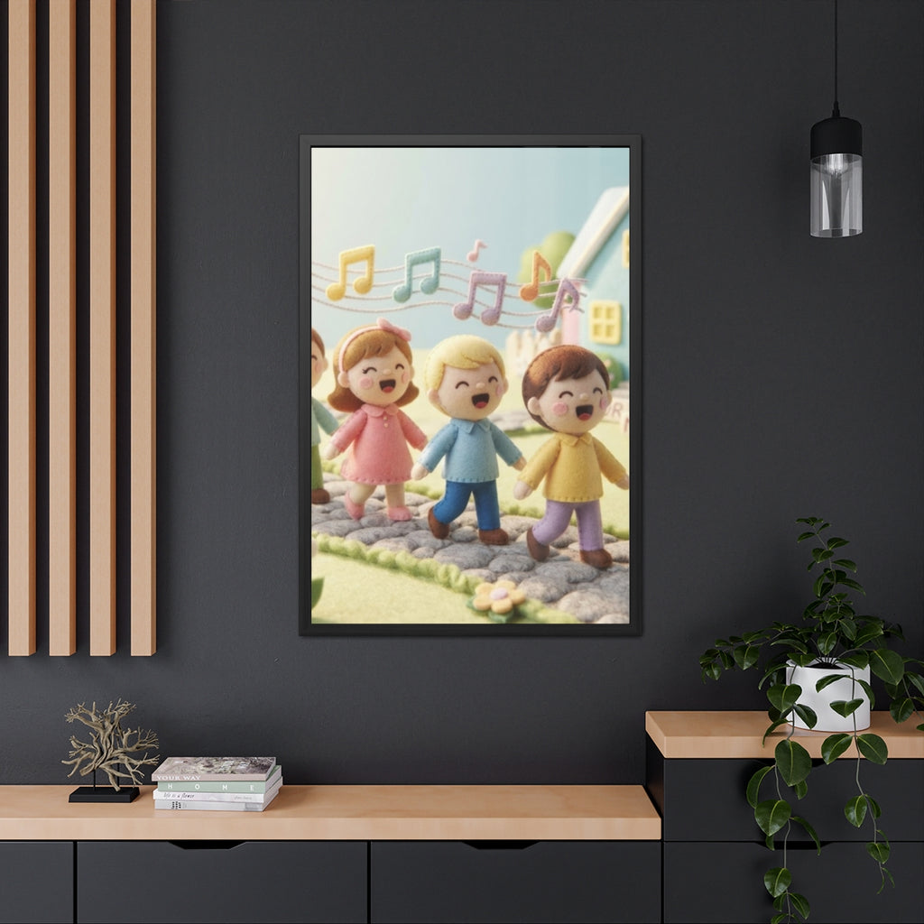 Framed Poster - Melody Lane Journey — Portrait (8×12, 9×11...