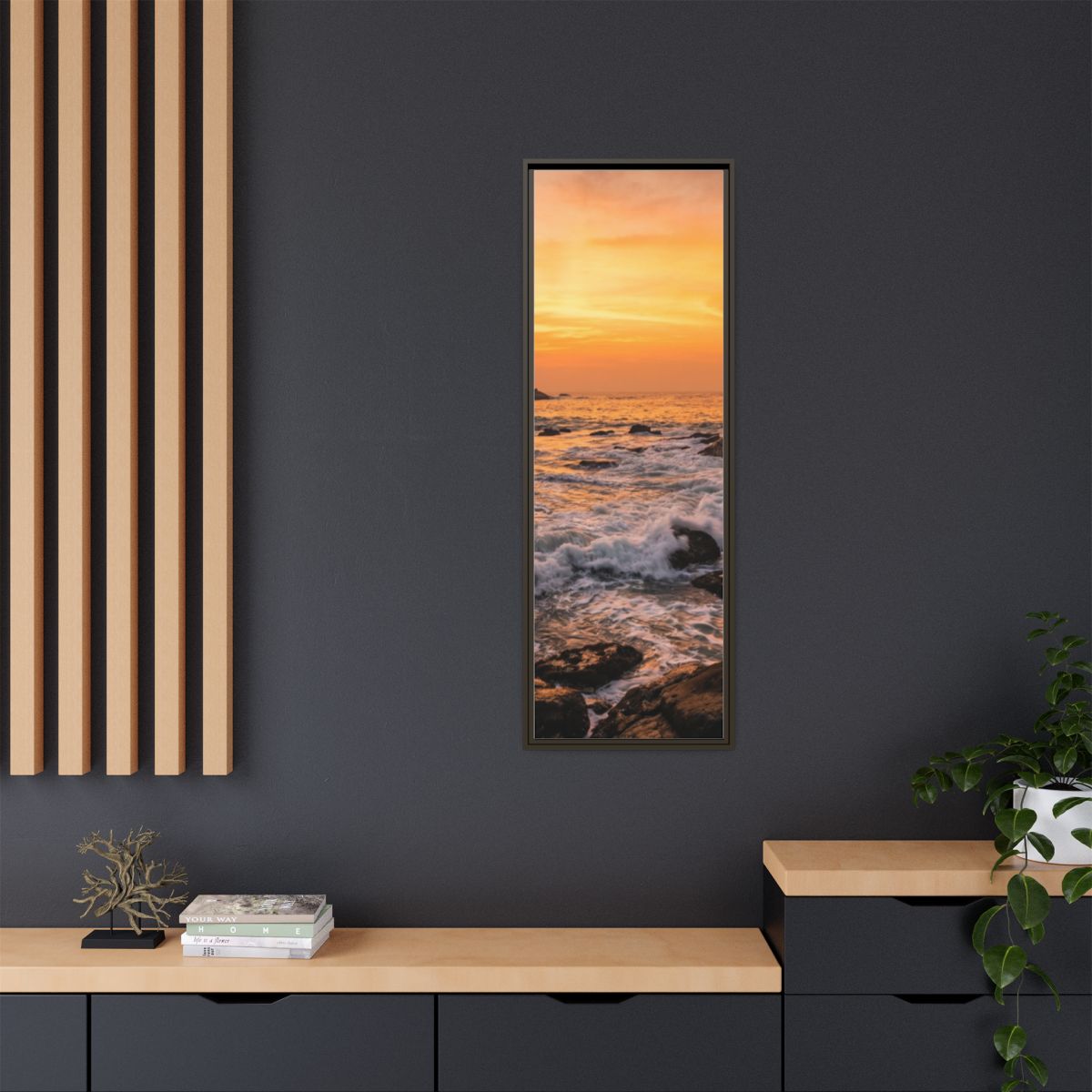 Framed Matte Canvas - Majestic Golden Coast