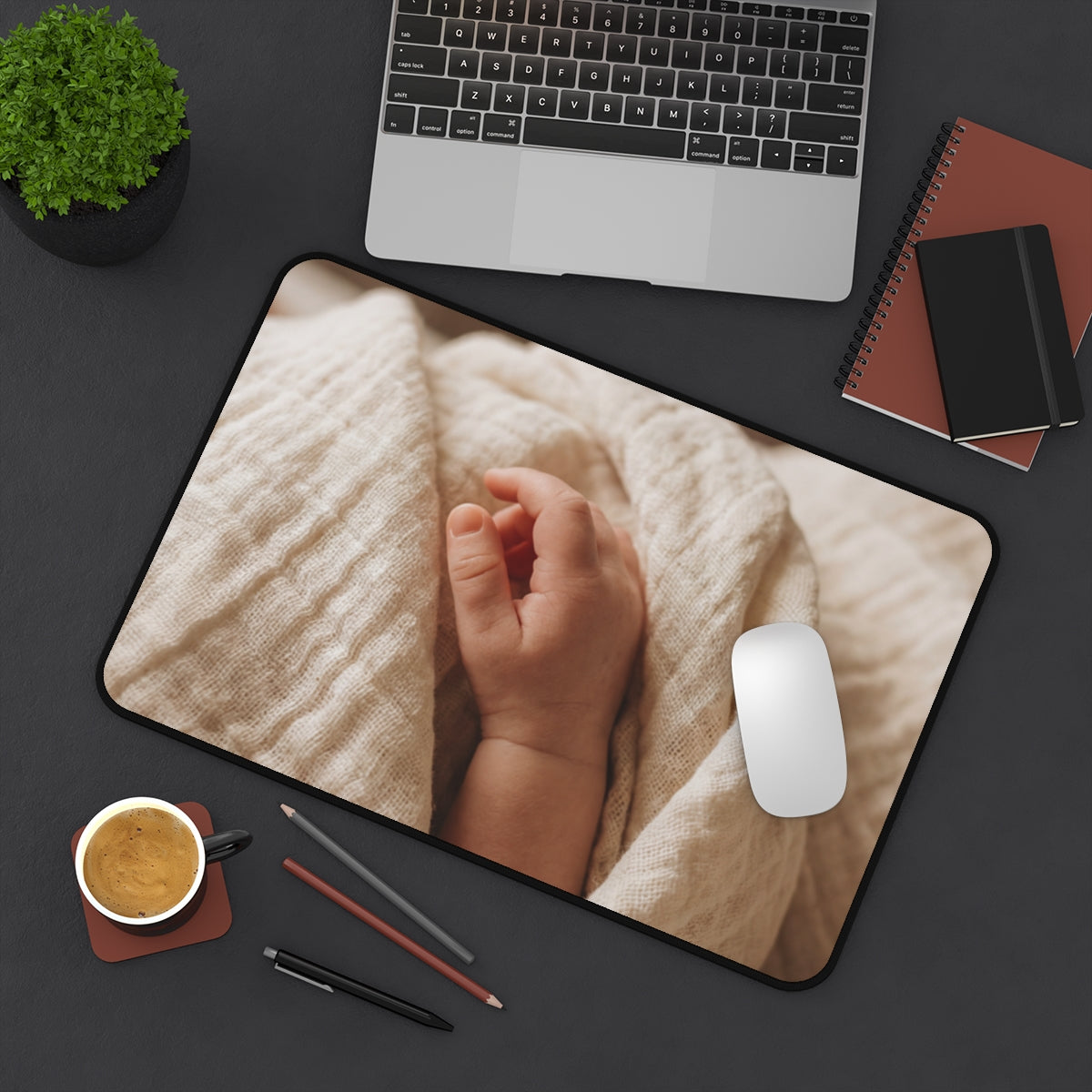 Desk Mat - Serene Minimalist Mood