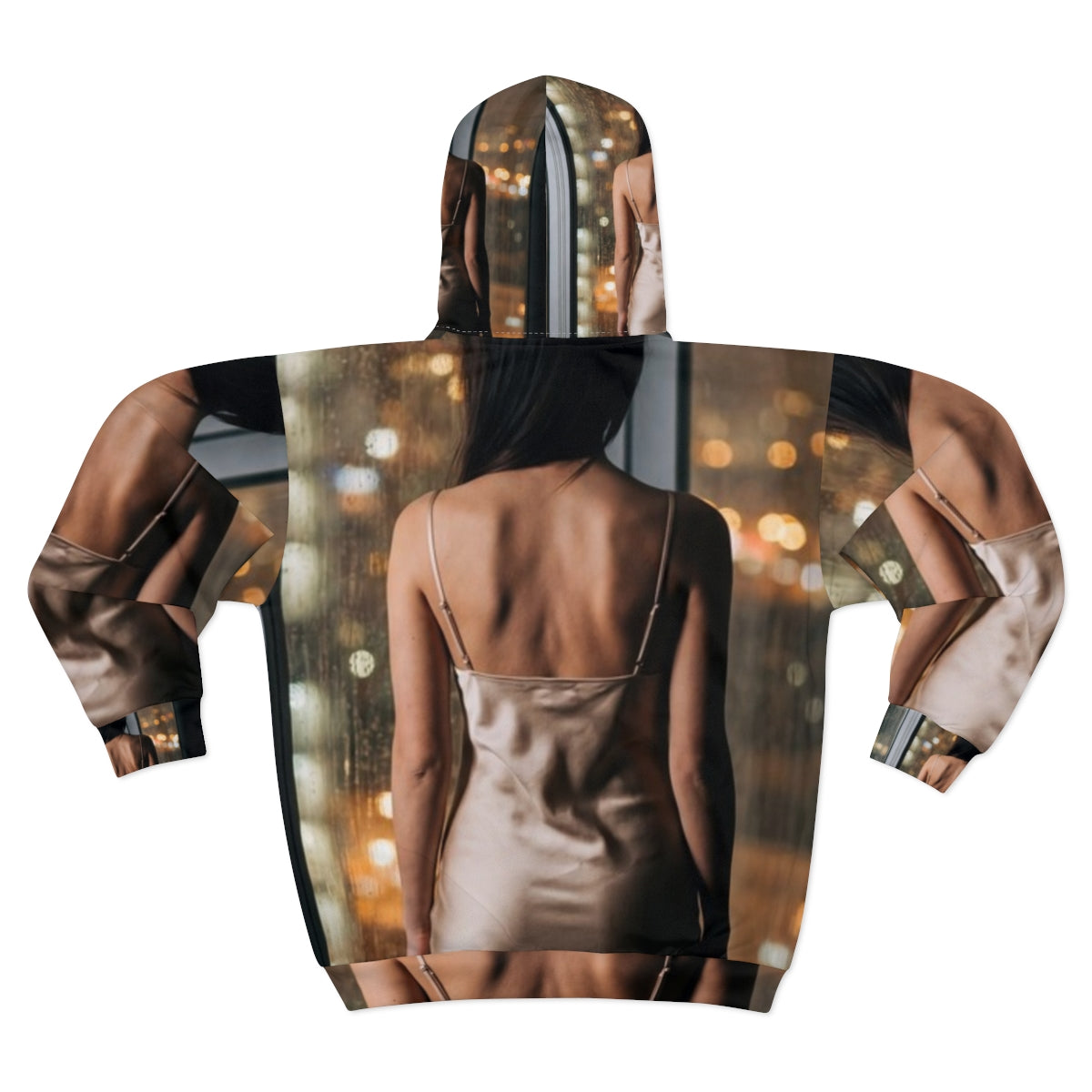 Unisex Zip Hoodie - Rainscape Nightscape | Echovira Gallery