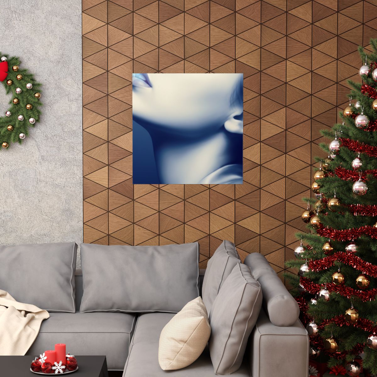 Matte Vertical Poster - Ethereal Blue Somnium Portrait (8×10...