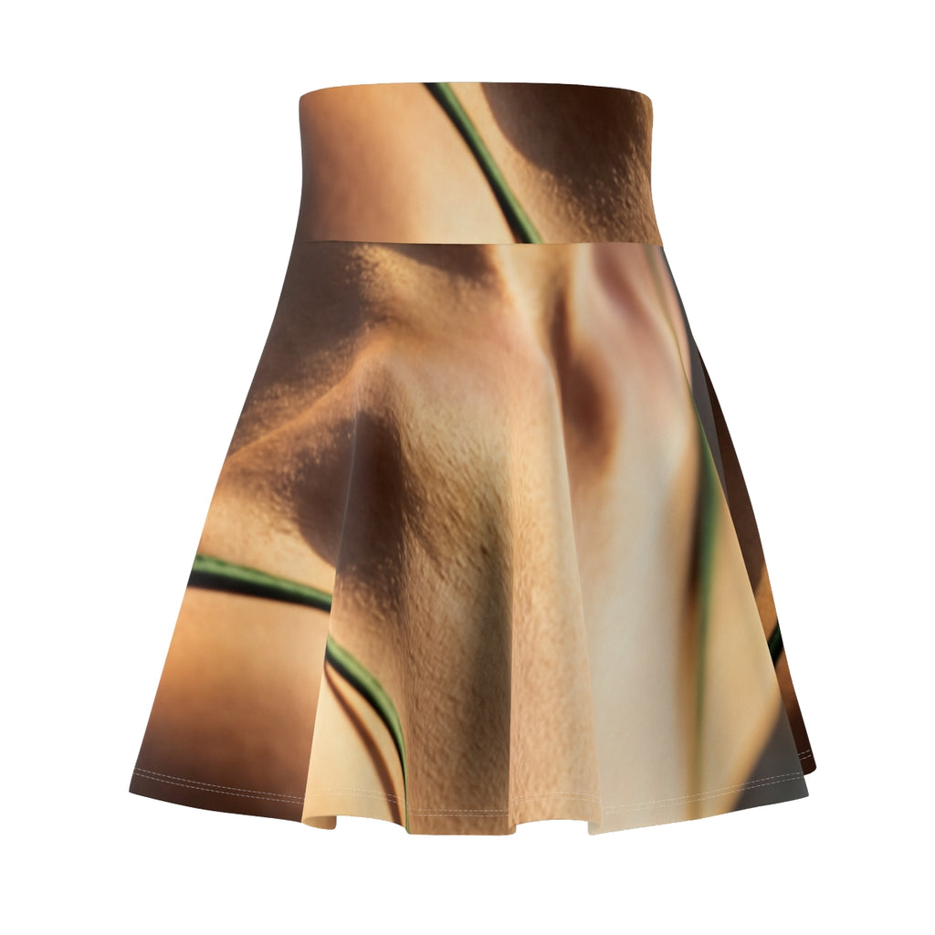 Women's Skater Skirt - Emerald Flow