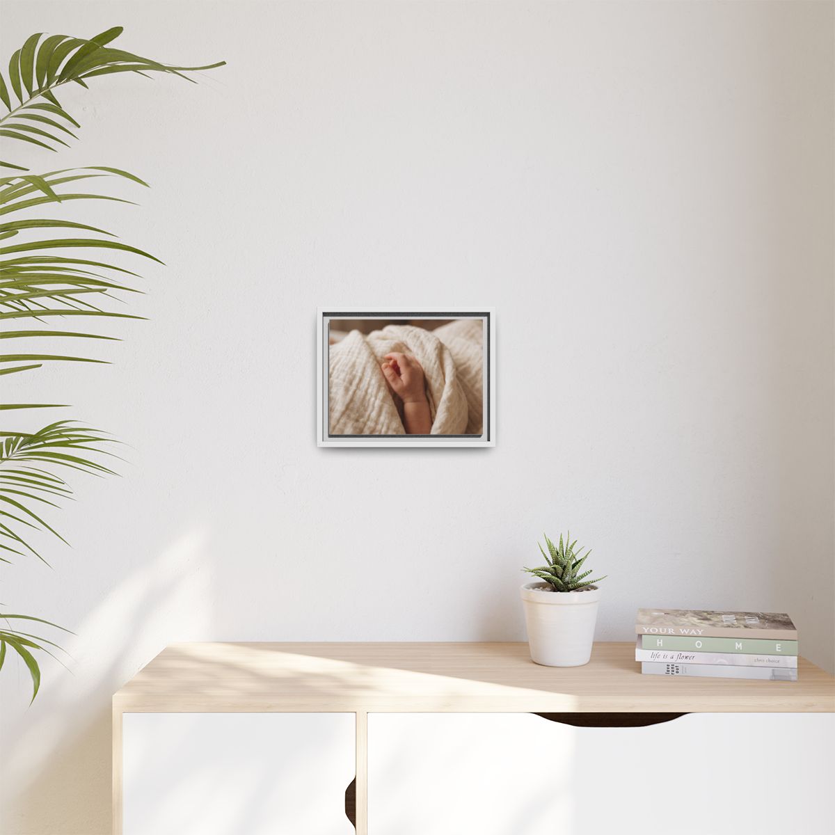 Framed Canvas - Soft Nursery Photography