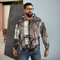 Men's Zip Hoodie - Spectral Veils | Echovira Gallery