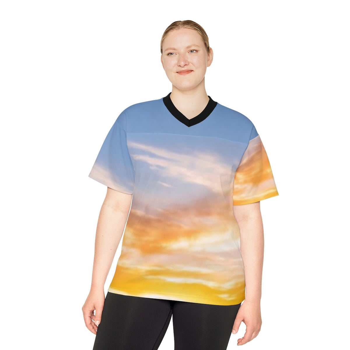 Football Jersey - Sunset Mountain Ridge | Echovira Gallery