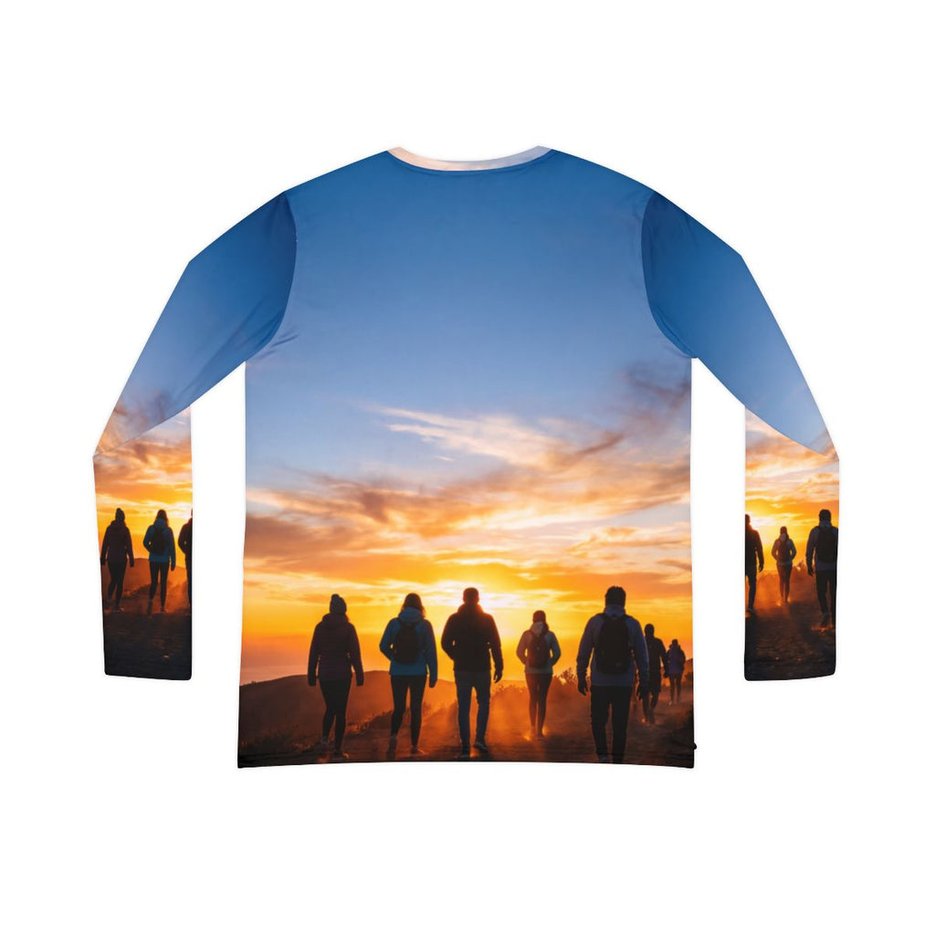 Women's Long Sleeve V-neck - Sunrise Journey