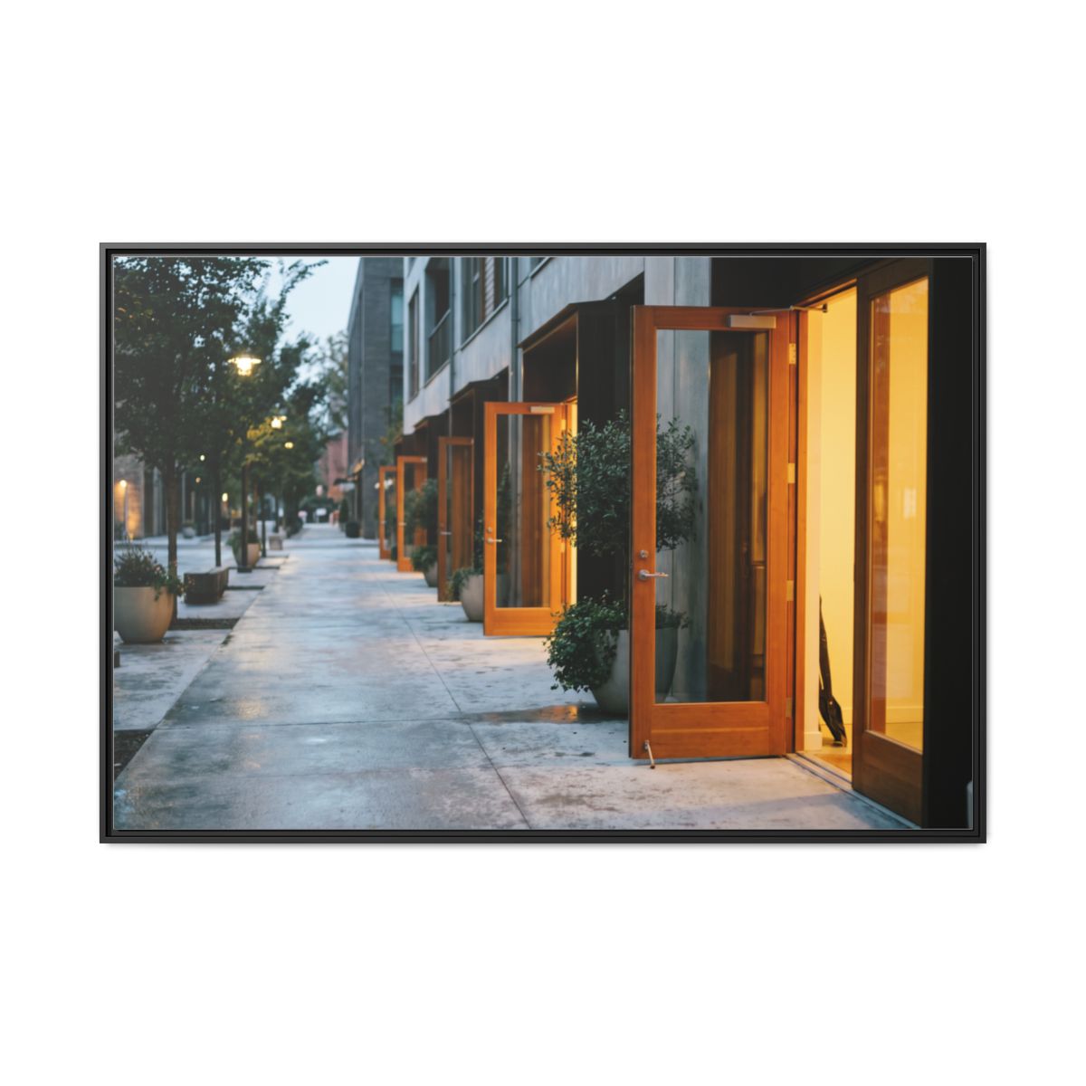 Matte Canvas, Framed - Twilight Promenade (10×8, 12×9... |...