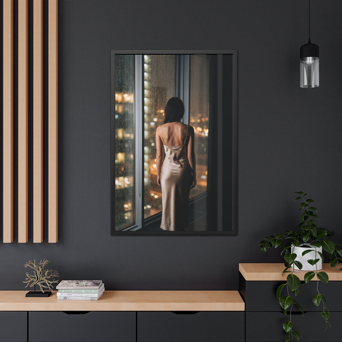 Framed Posters - Urban Solitude — Portrait