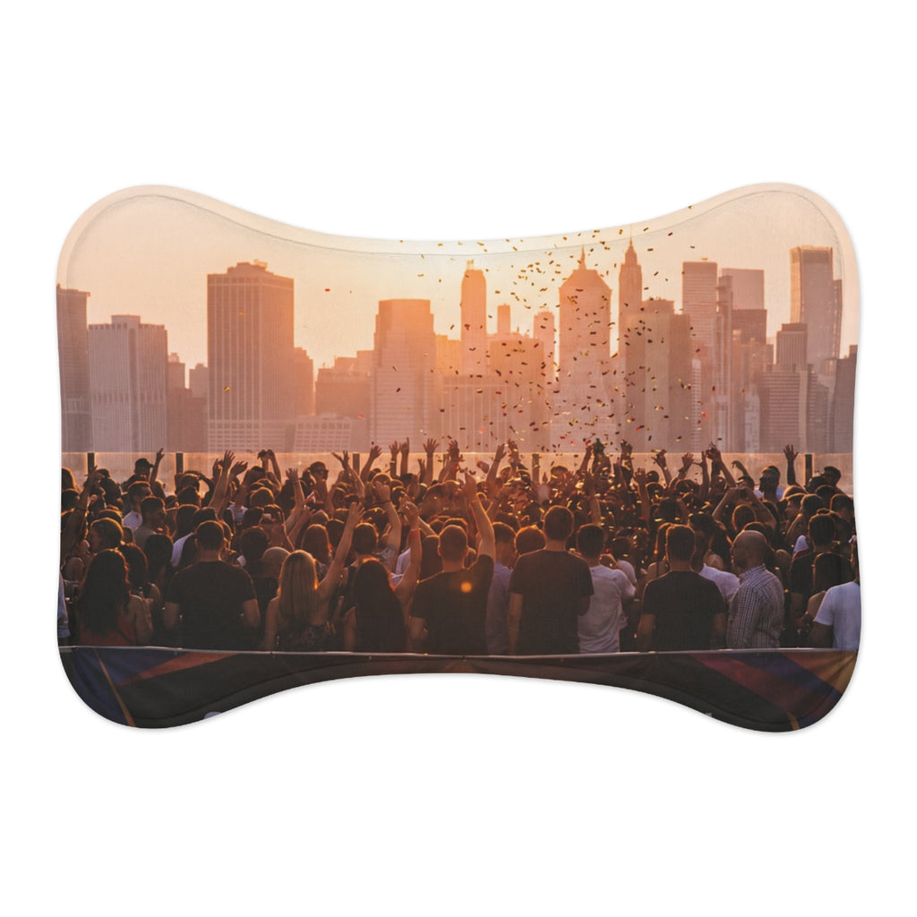 Pet Feeding Mat - City Lights Festival | Echovira Gallery