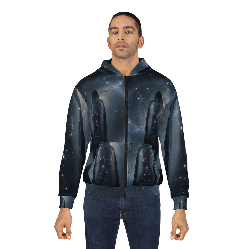 Men's Zip Hoodie - Orion Constellation | Echovira Gallery