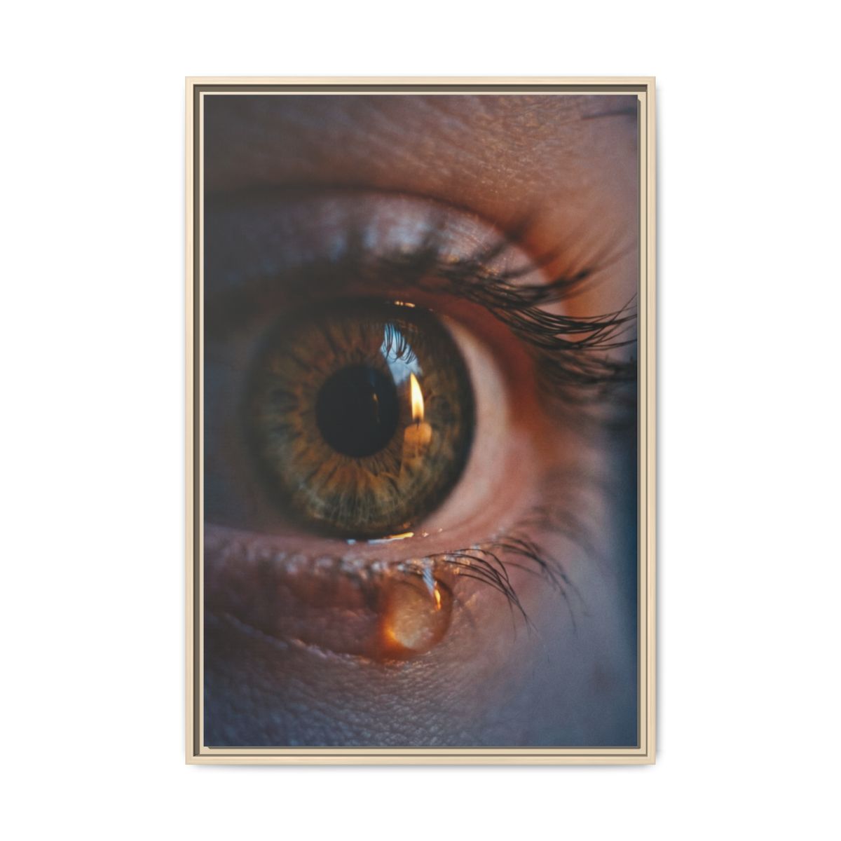 Matte Canvas, Framed - Luminous Tear