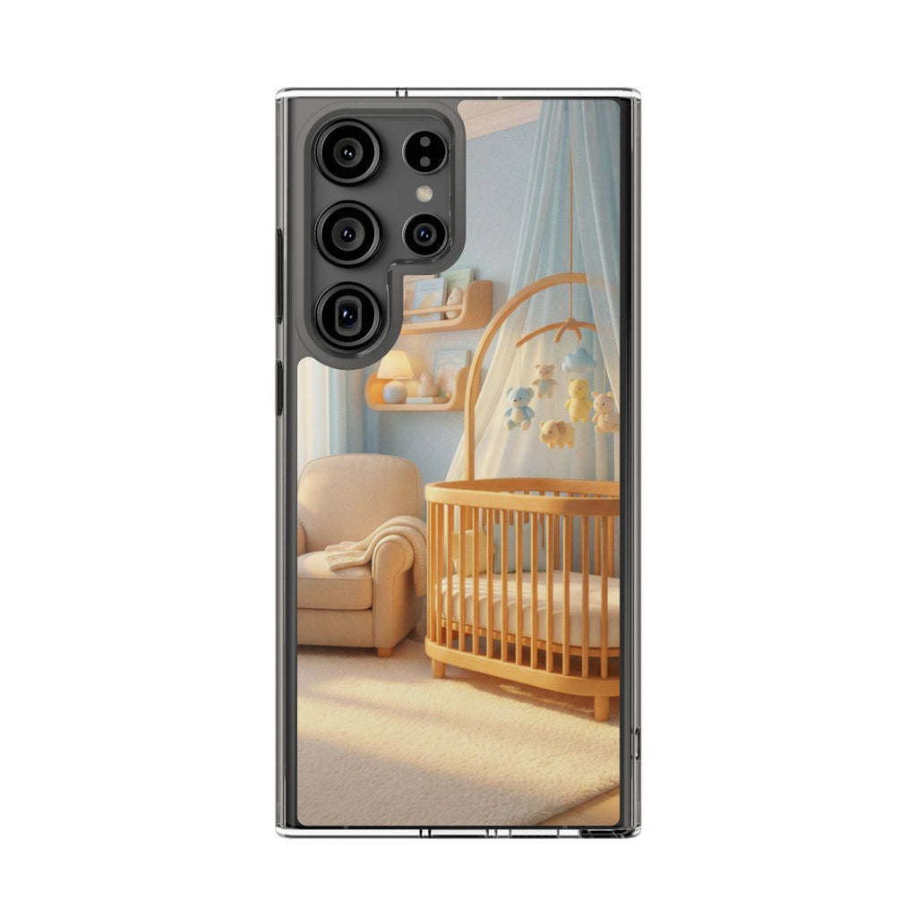Clear Impact-Resistant Cases - Soft Blue Clear Phone Case...
