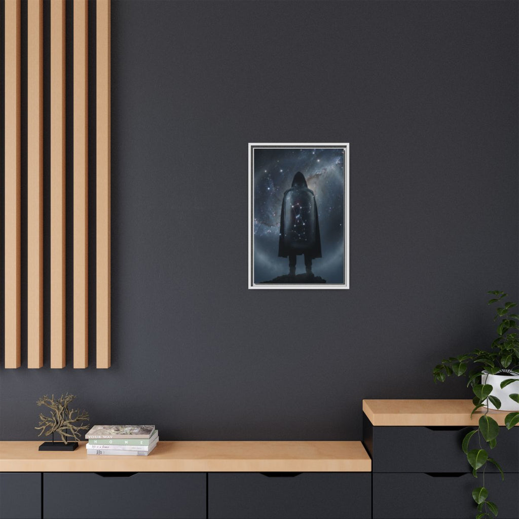 Framed Matte Canvas - Cosmic Sentinel — White / 1.25" (8×10...