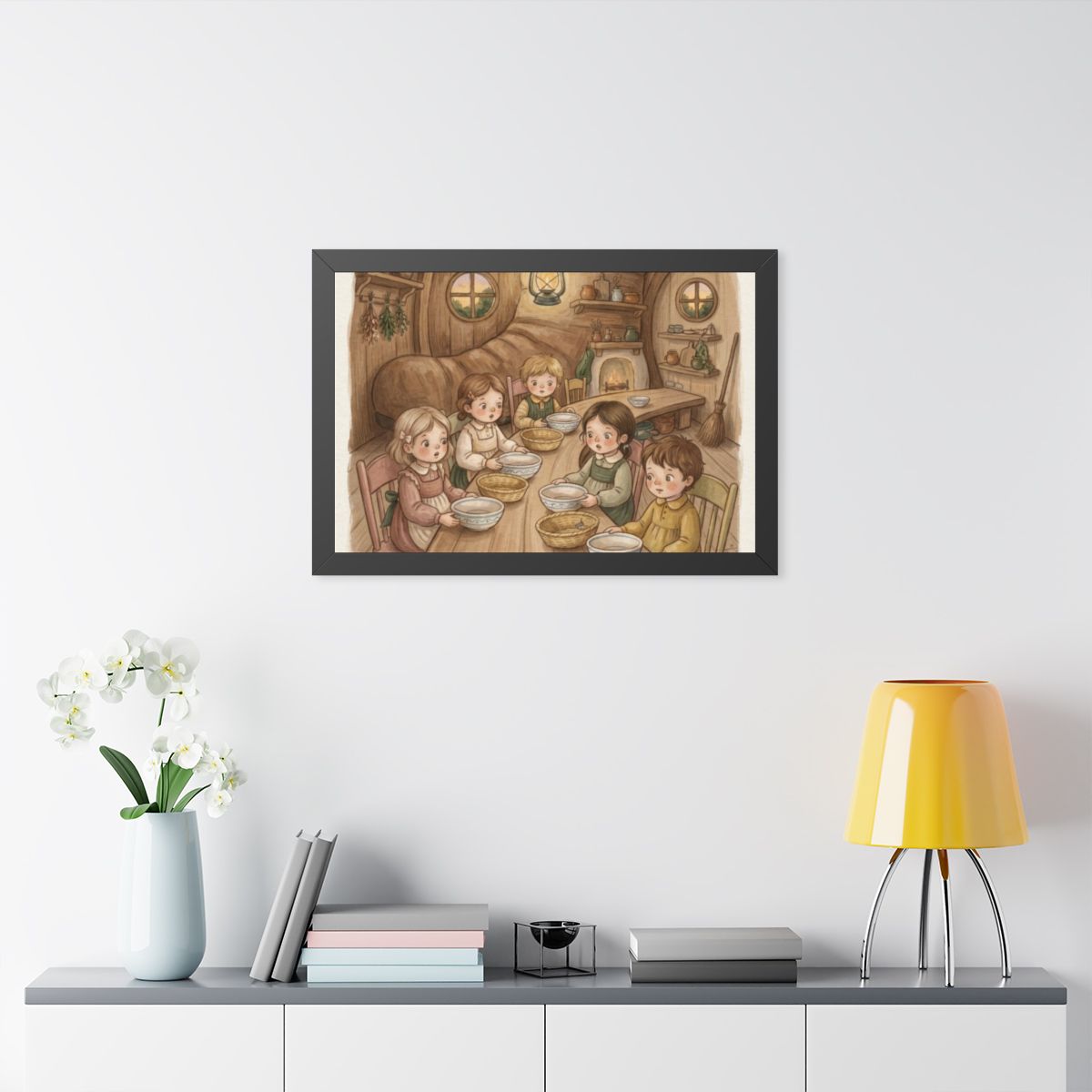 Framed Horizontal Poster - Where Is the Bread Storybook... |...