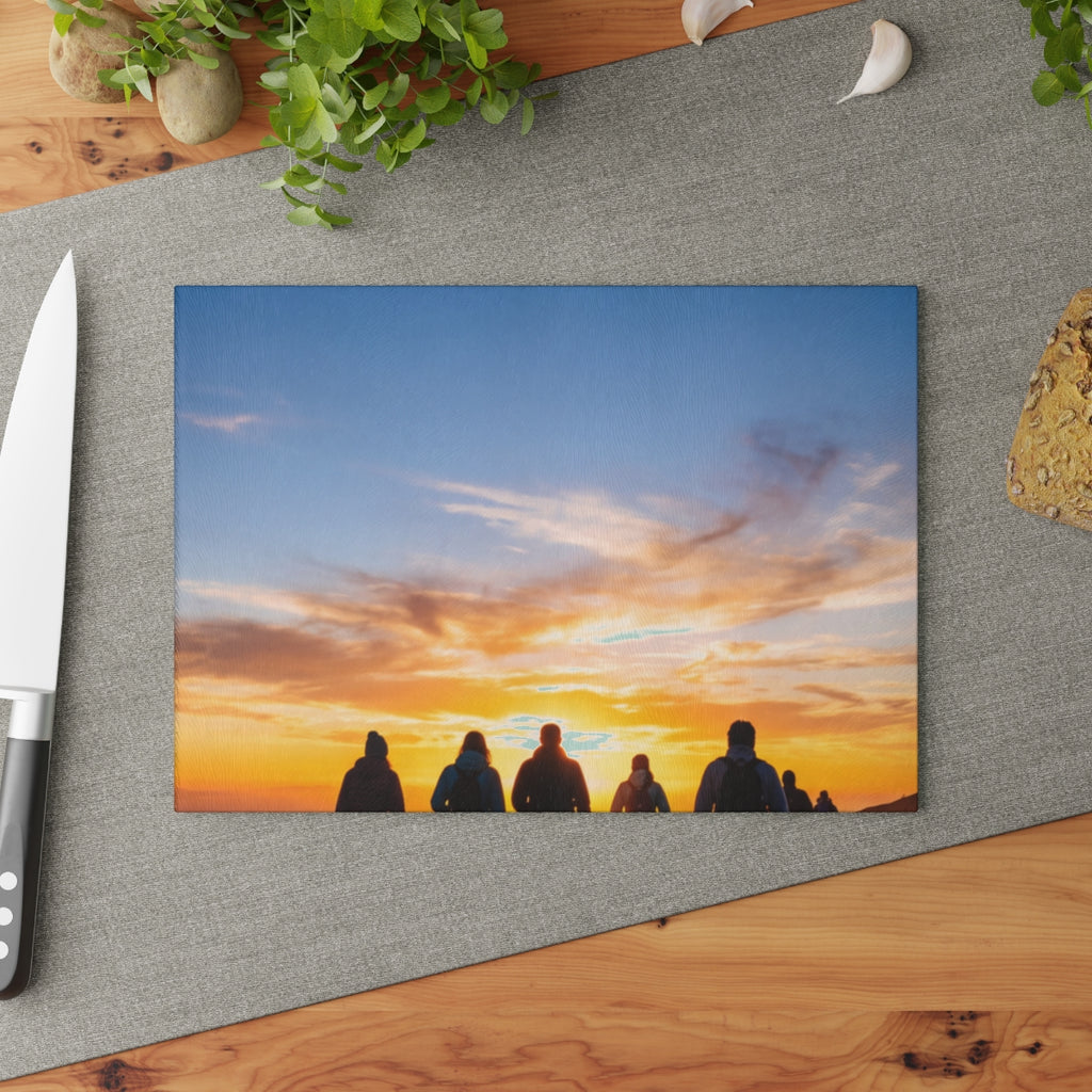 Glass Cutting Board - Sunset Trails Prep