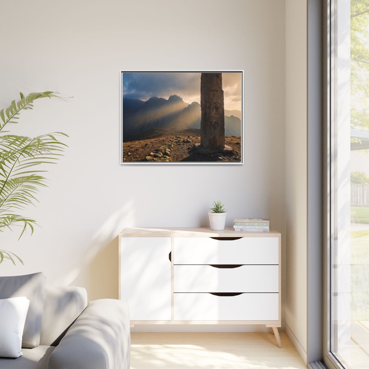 Matte Canvas, Framed - Mystic Monolith Ancient Persian... |...