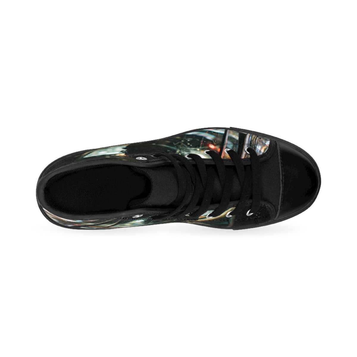 Women's Classic Sneakers - Nocturnal Taxi Ride Cinematic Art...