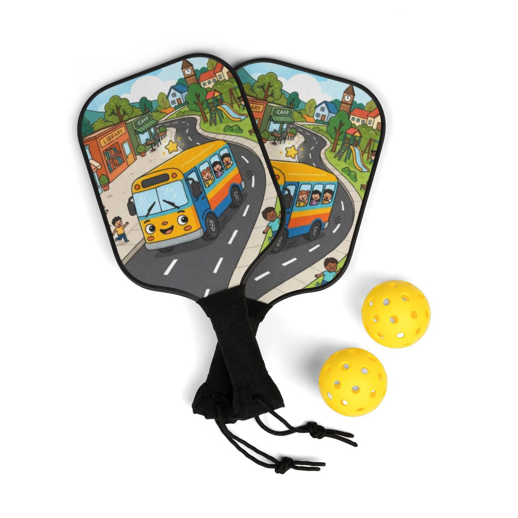 Pickleball Kit - Happy Town Bus | Echovira Gallery