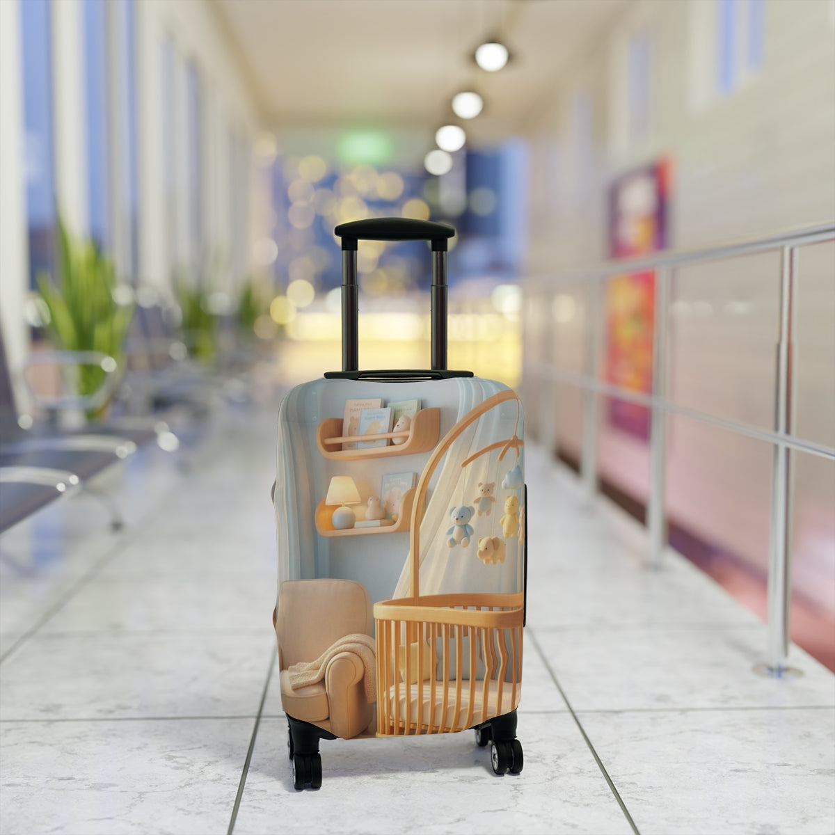Cozy Aesthetic Luggage Cover - Safe Travels