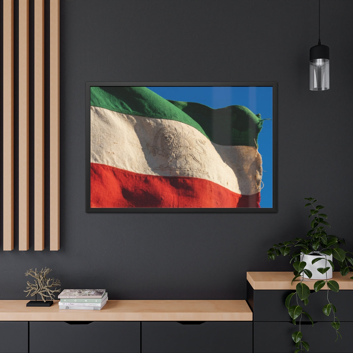 Framed Wall Art - Heritage Flag — Landscape