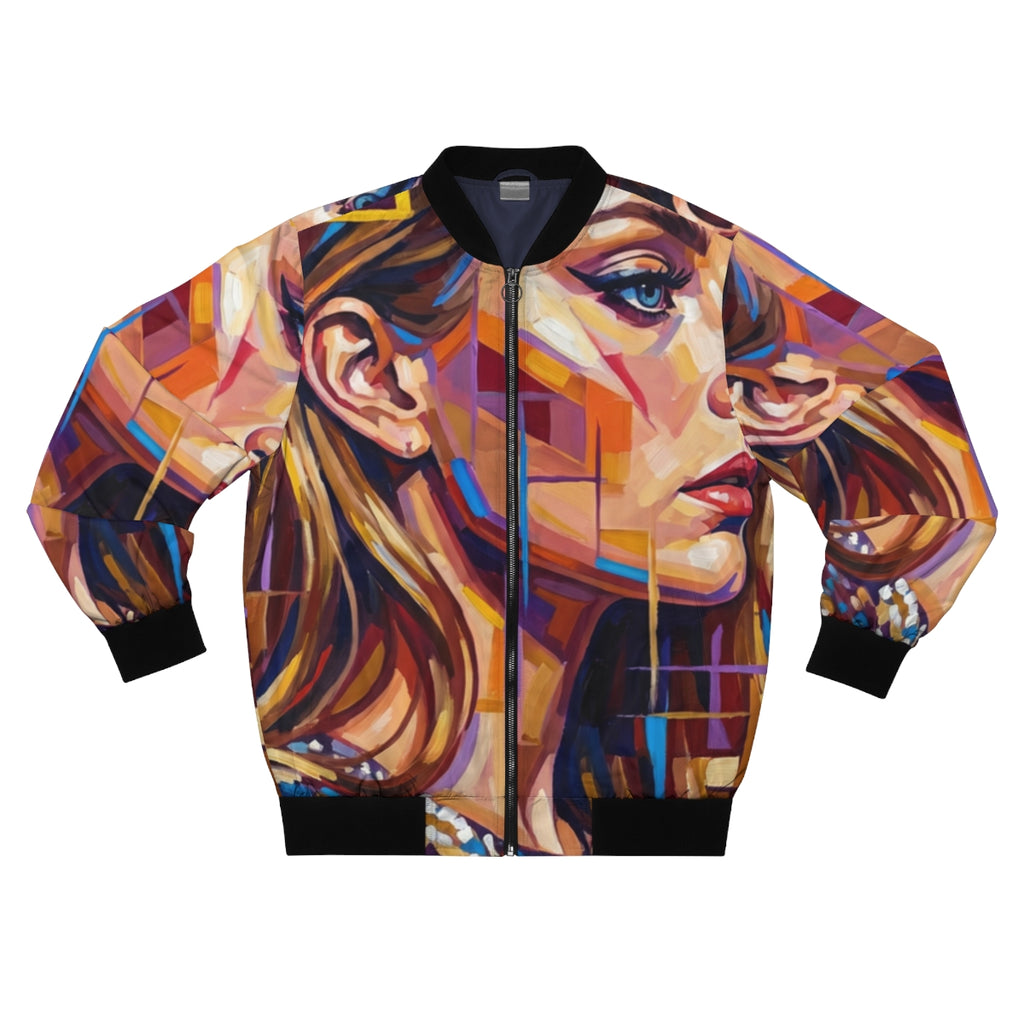 Men's Bomber Jacket - Shattered Elegance | Echovira Gallery