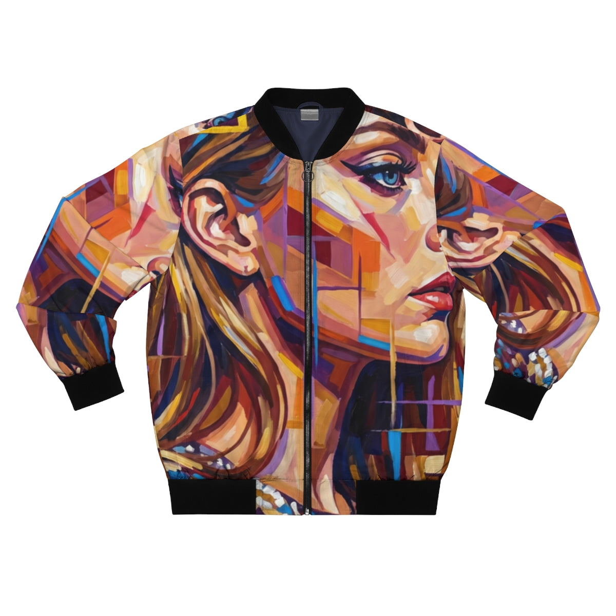 Men's Bomber Jacket - Shattered Elegance | Echovira Gallery