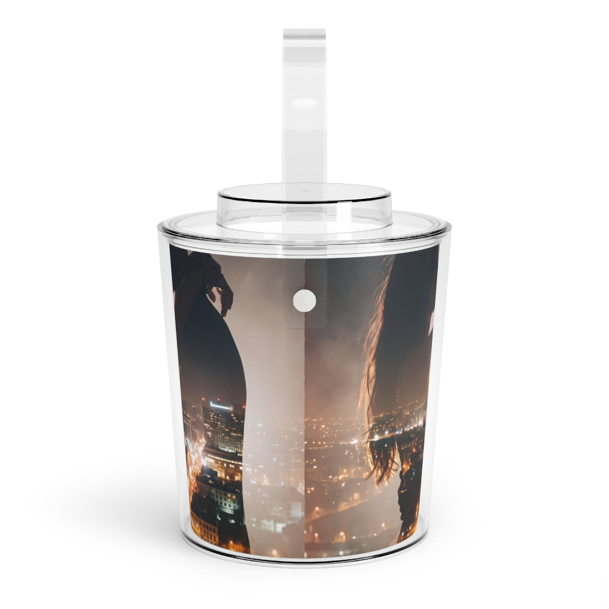 Ice Bucket with Tongs - Midnight City Glow | Echovira...