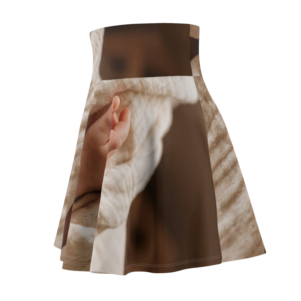 Women's Skater Skirt - Tender Newborn Hand in Soft Muslin......