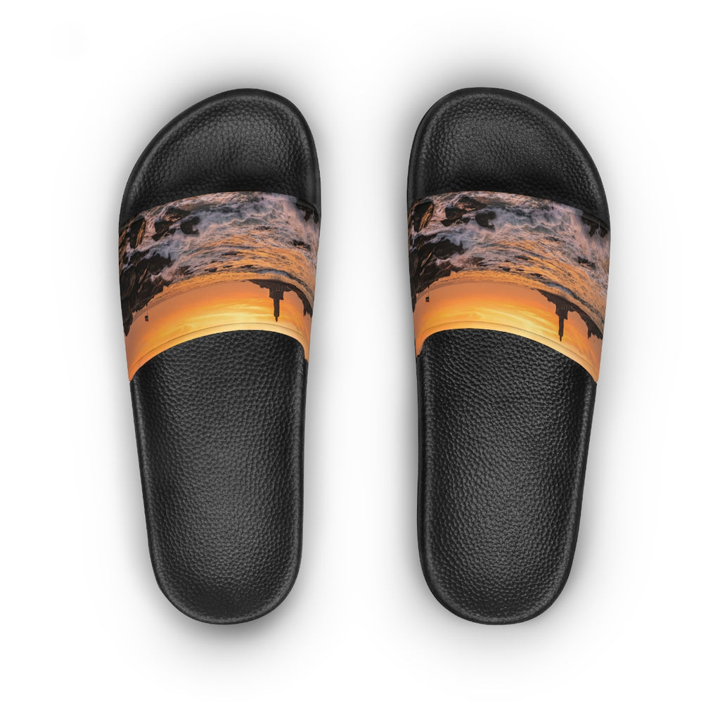 Women's Slide Sandals - Golden Dawn Vibes
