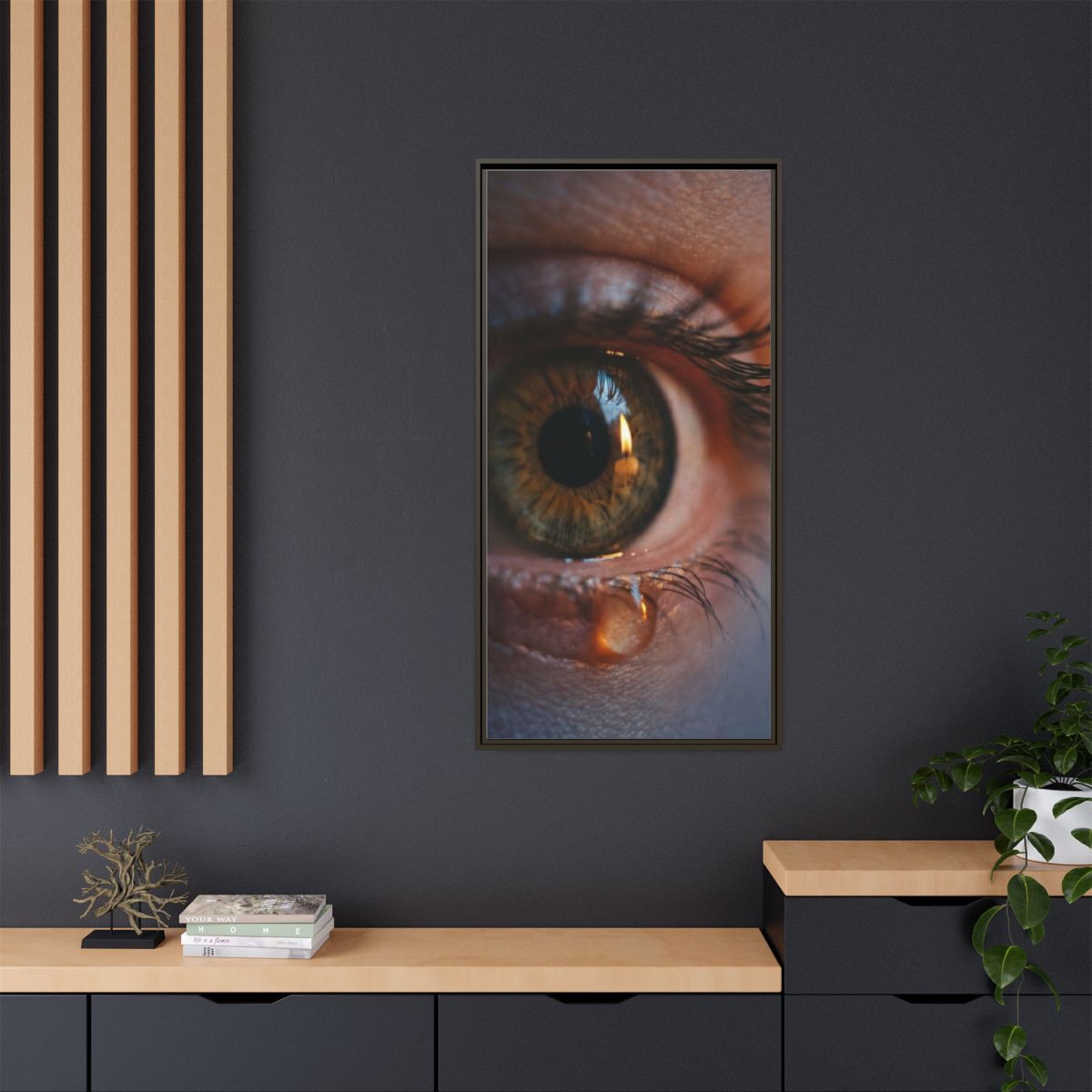 Matte Canvas, Framed - Luminous Tear