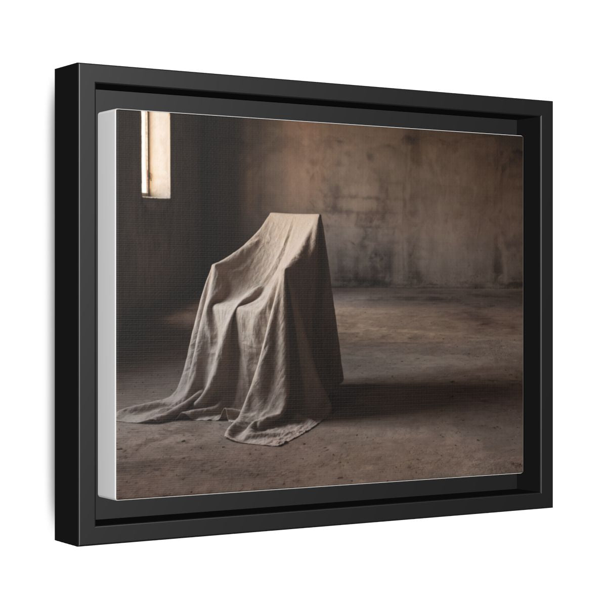 Framed Matte Canvas - Wabi-Sabi Silhouette Art — Black / 1.25"