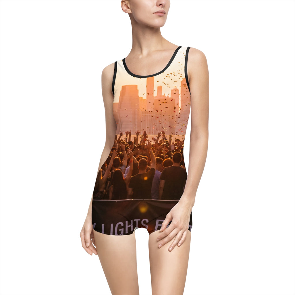 Women's Vintage Swimsuit - City Lights Festival | Echovira...