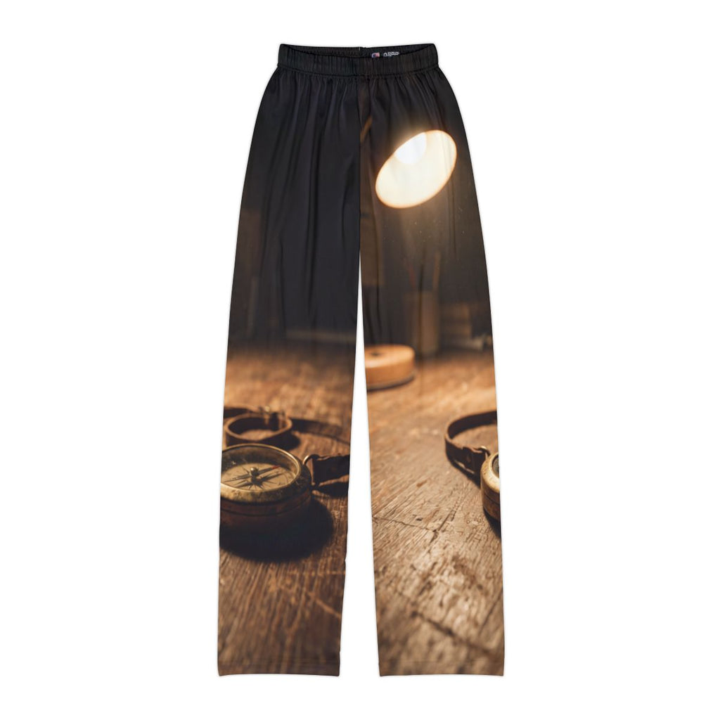 Kids Lounge Pants with Vintage Brass Compass