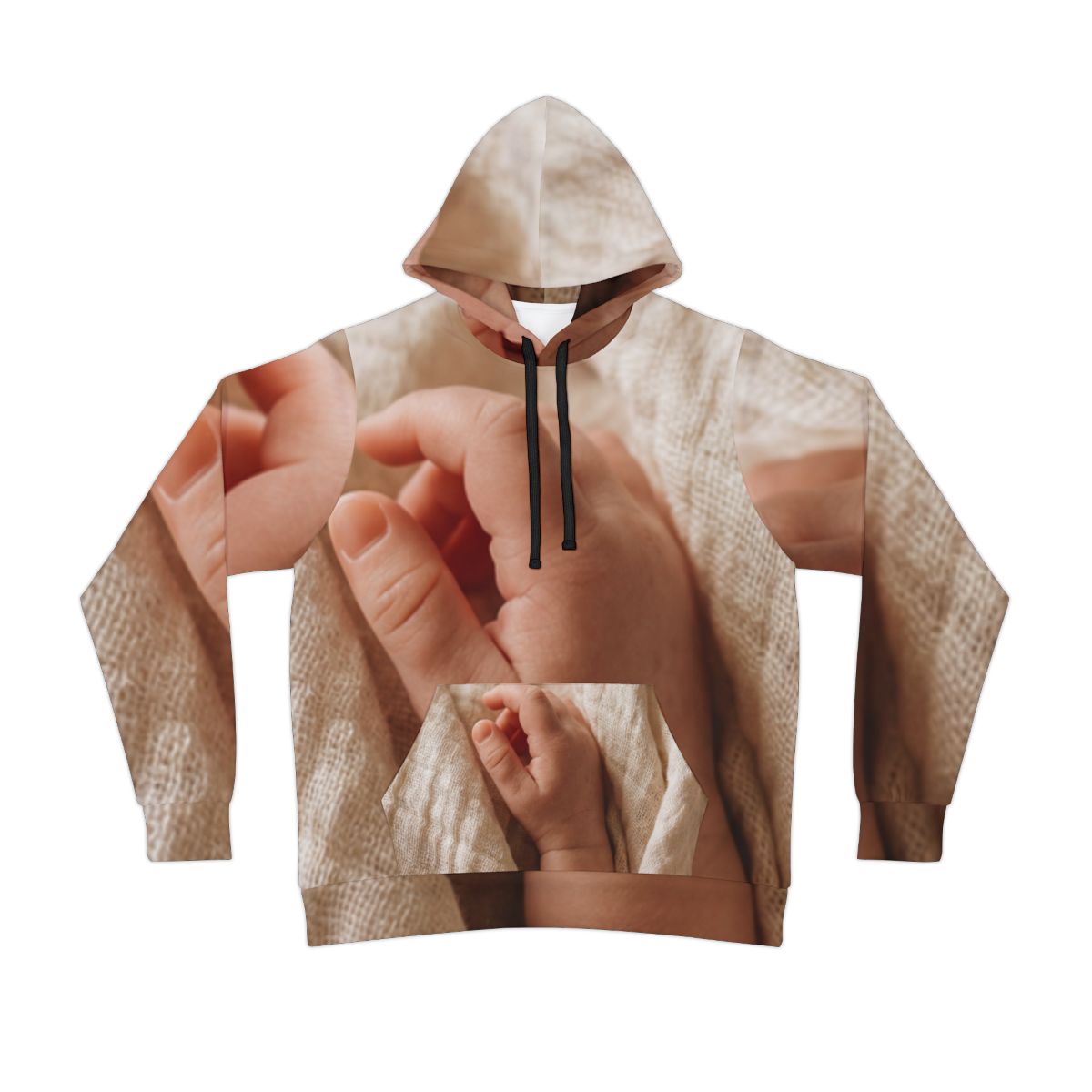 Men's Athletic Hoodie - Cozy Cream Sport | Echovira Gallery