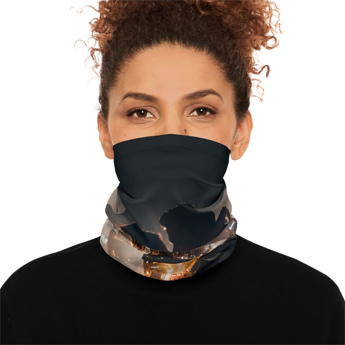 Lightweight Neck Gaiter - Midnight City lights | Echovira...
