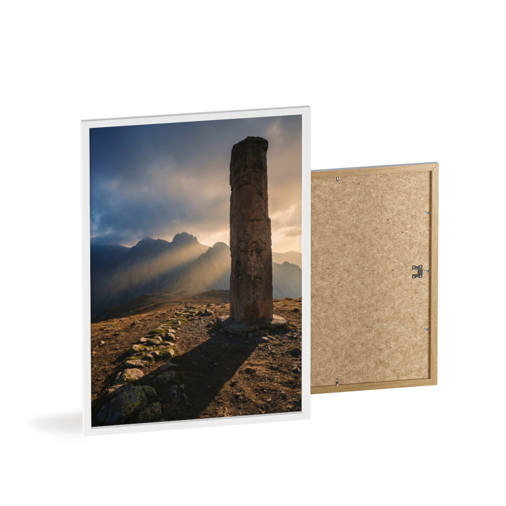 Wooden Framed Poster - Mystic Peak