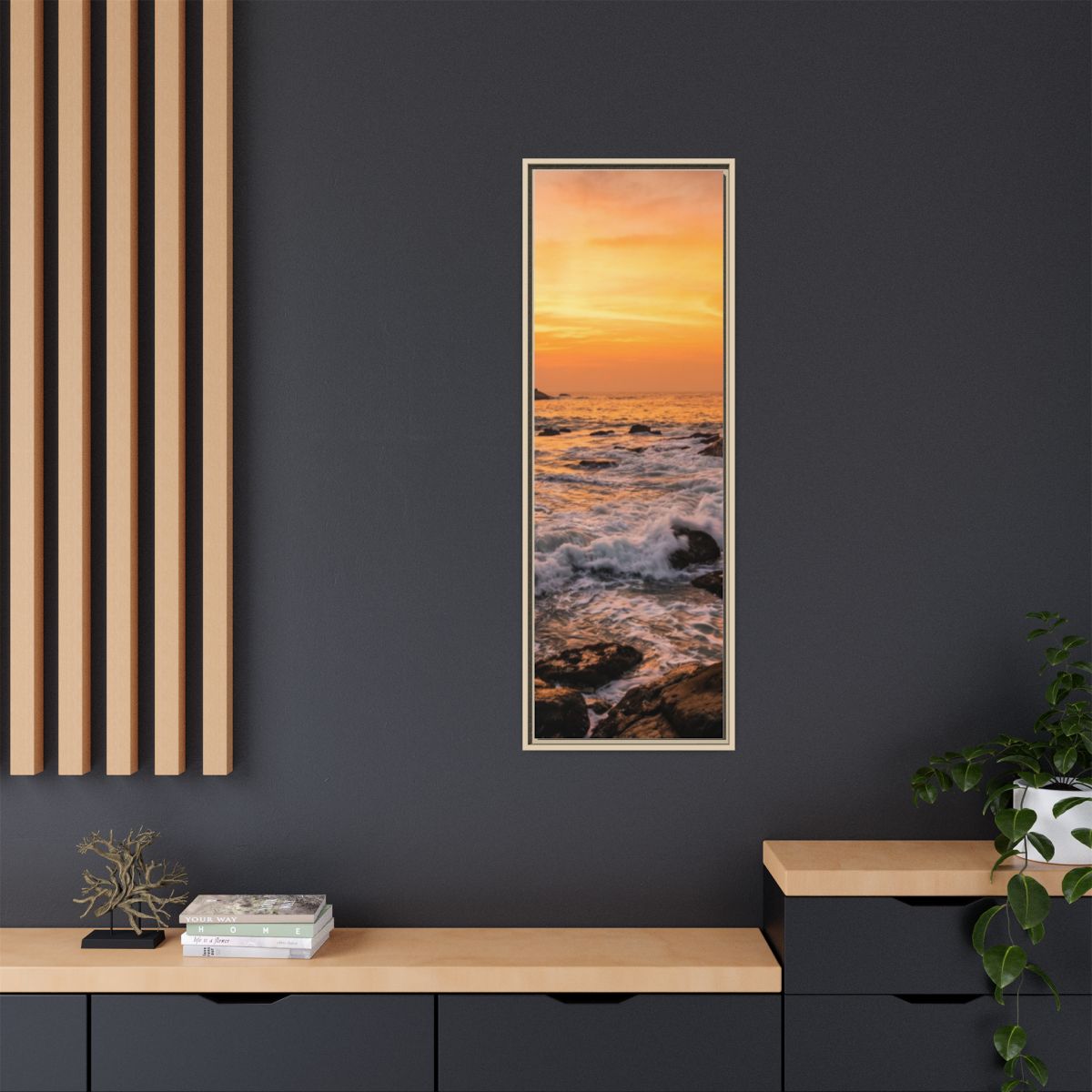 Framed Matte Canvas - Majestic Golden Coast