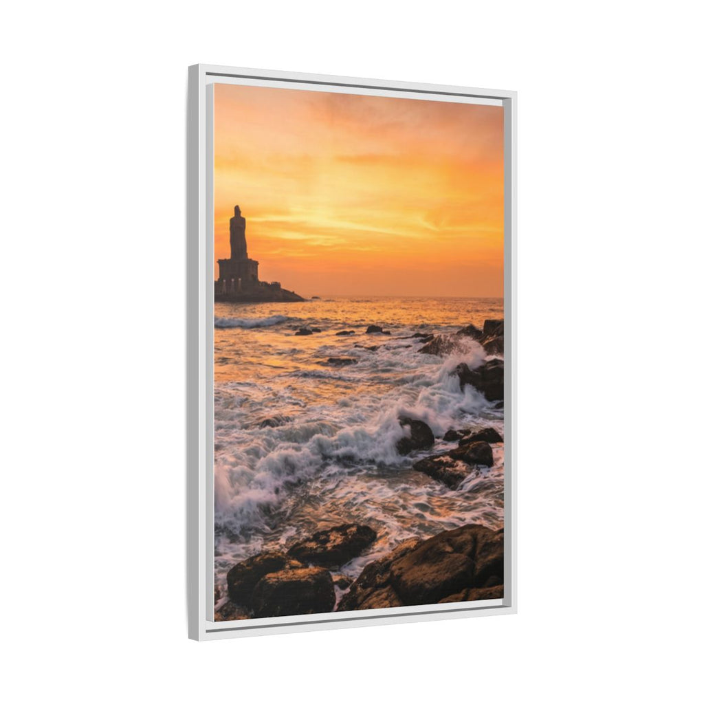 Framed Matte Canvas - Majestic Golden Coast