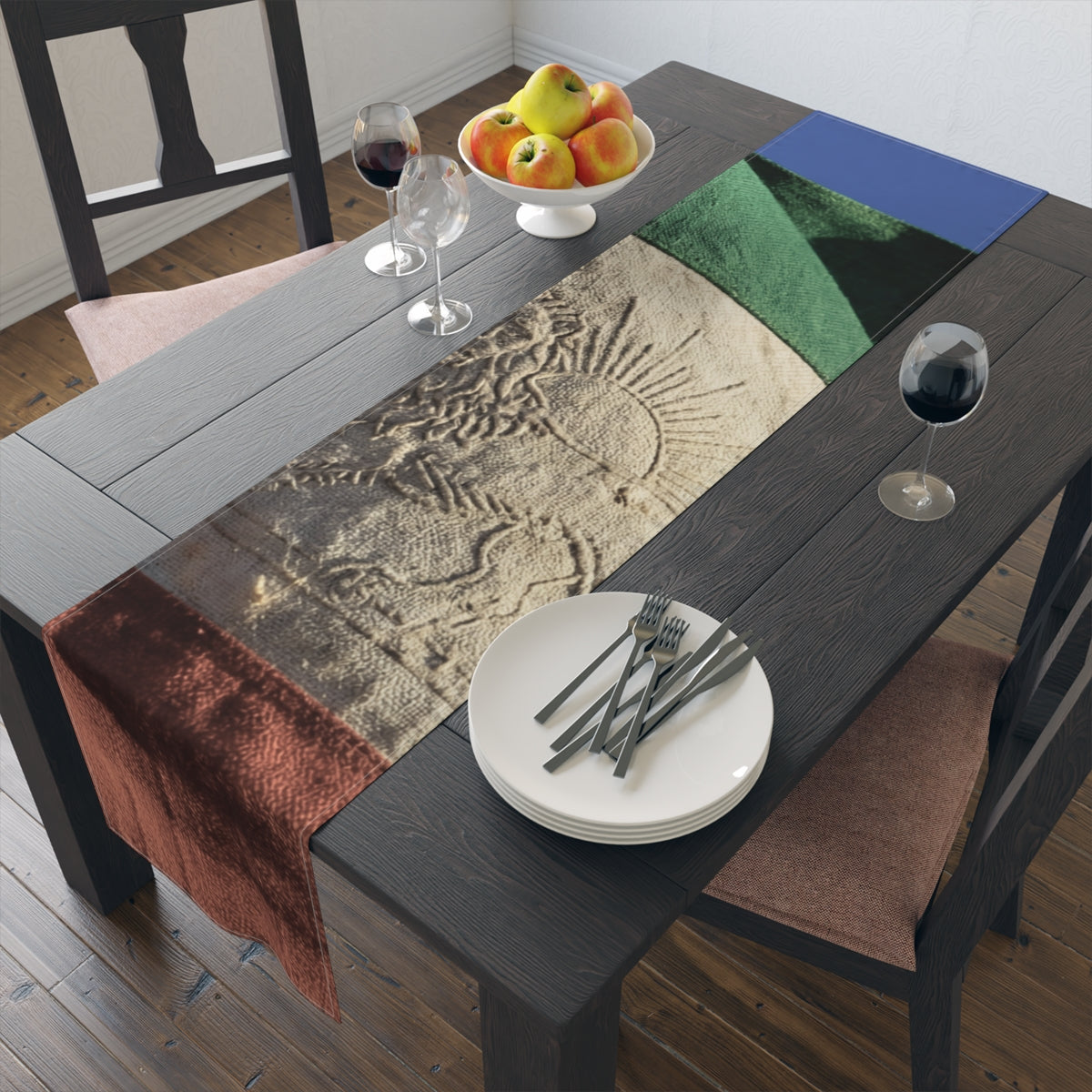 Table Runner - Distressed Flag Decor