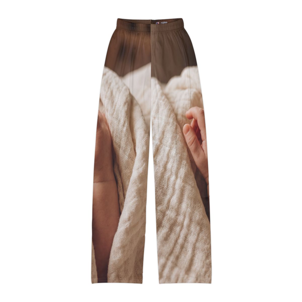 Kids Lounge Pants - Little Wonders Baby Hand - Warm Neutral...
