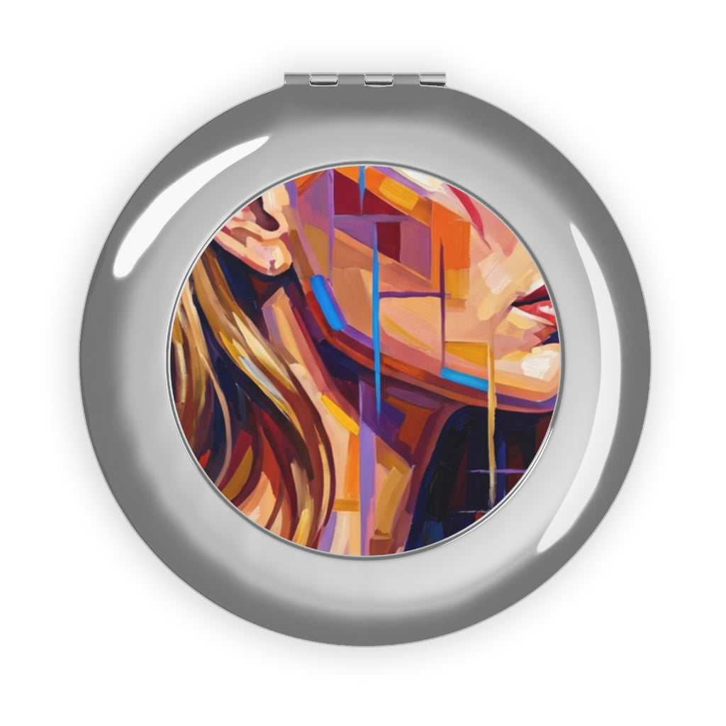Compact Travel Mirror - Shattered Elegance | Echovira...