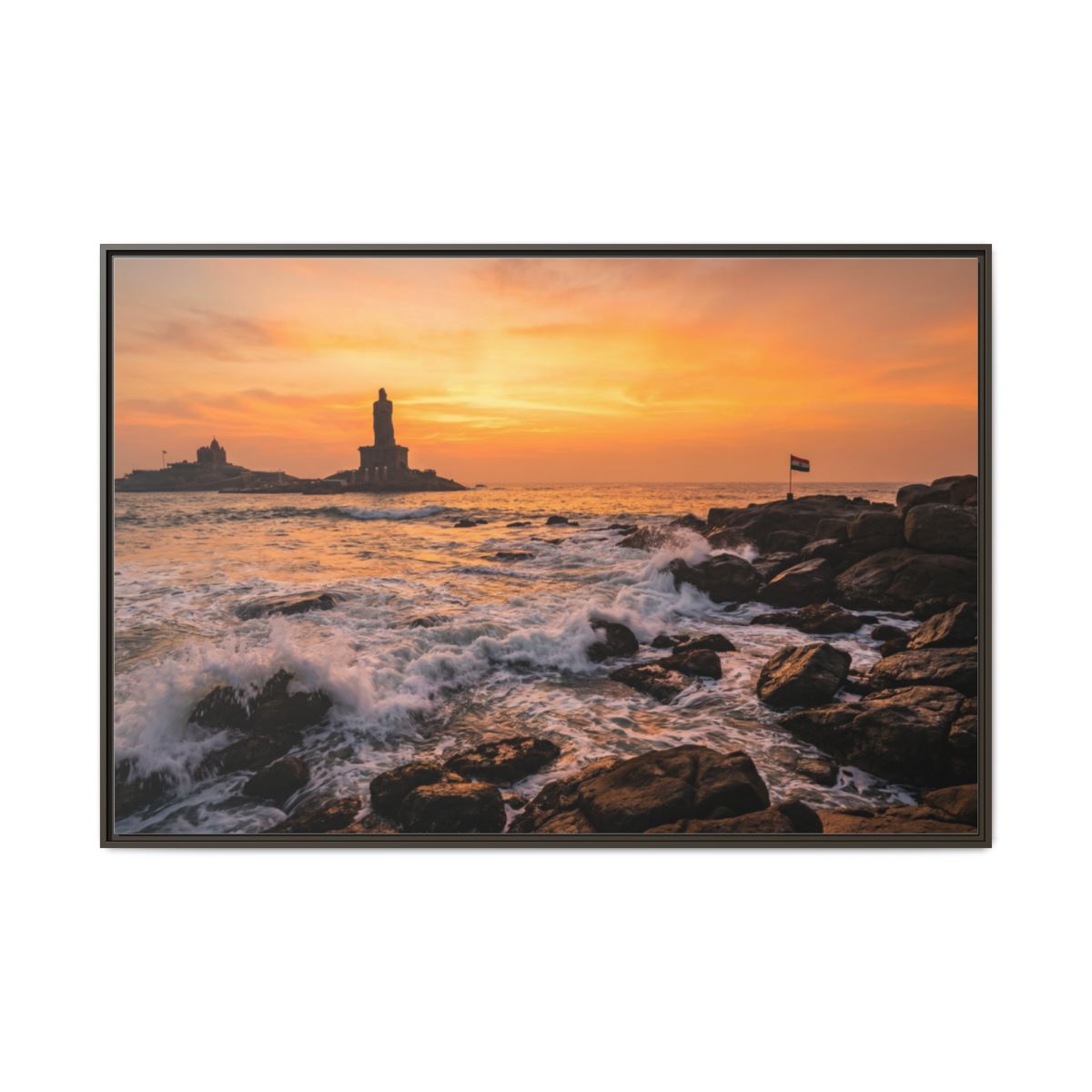 Framed Matte Canvas - Majestic Golden Coast