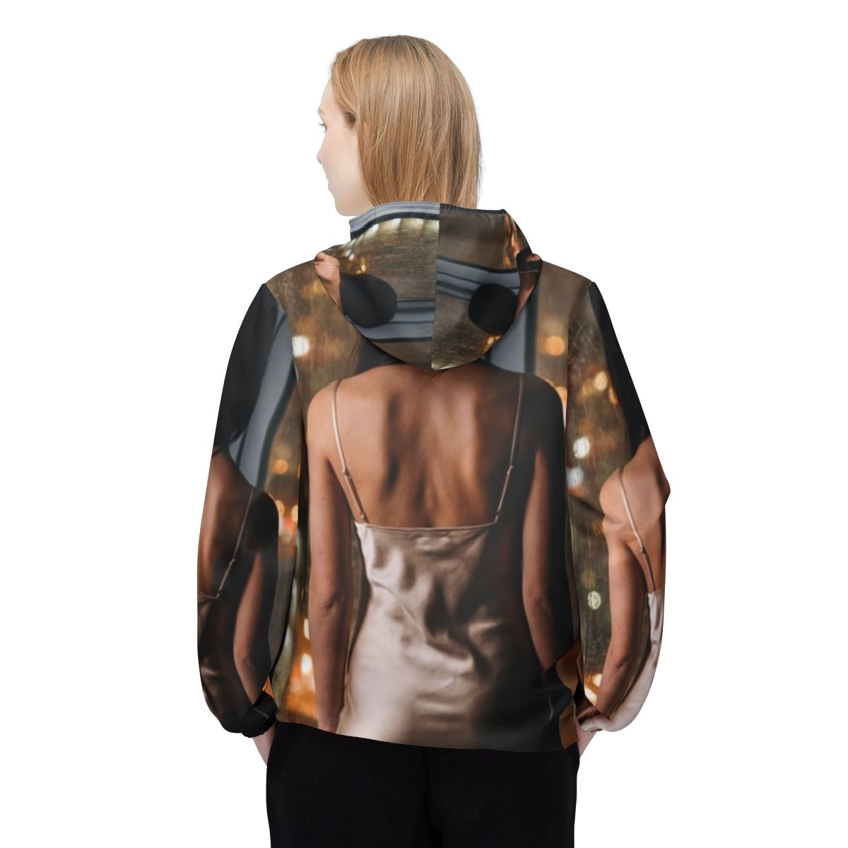 Unisex Windbreaker Jacket - Rainscape Glow | Echovira...