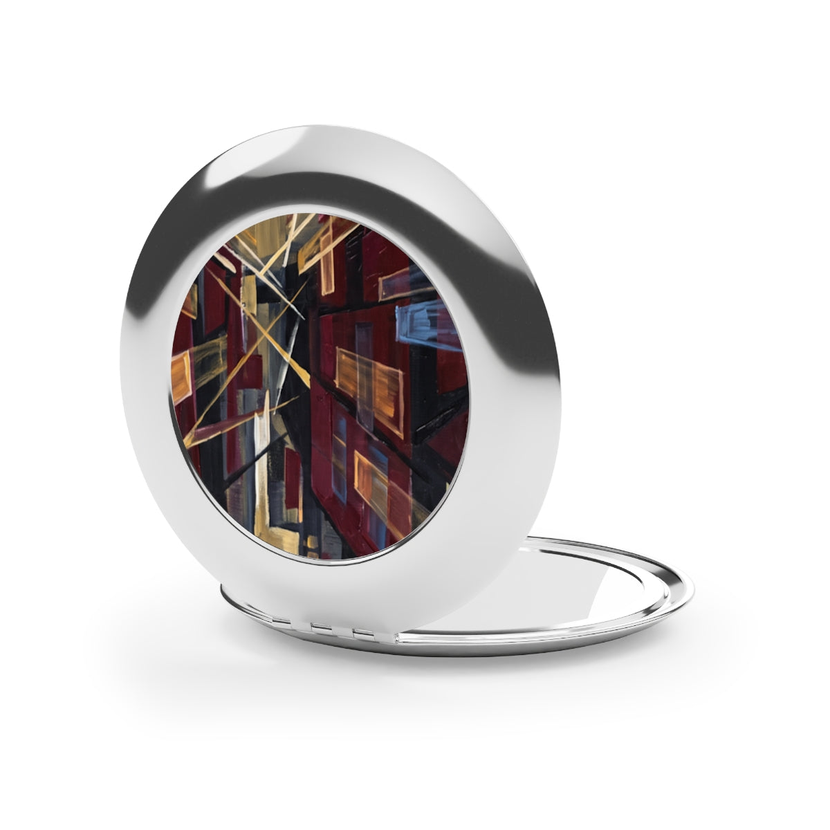 Compact Travel Mirror - Urban Perspective | Echovira Gallery