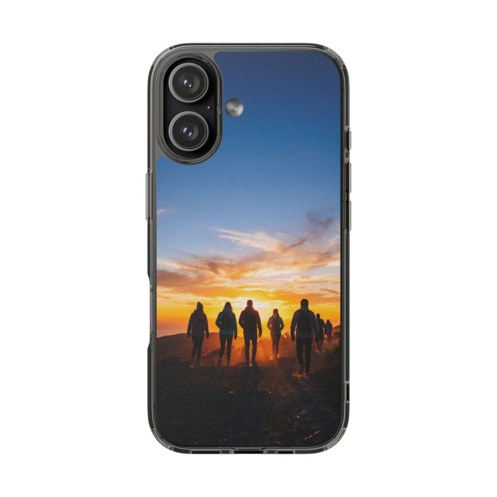 Clear Impact-Resistant Case - Sunset Peaks