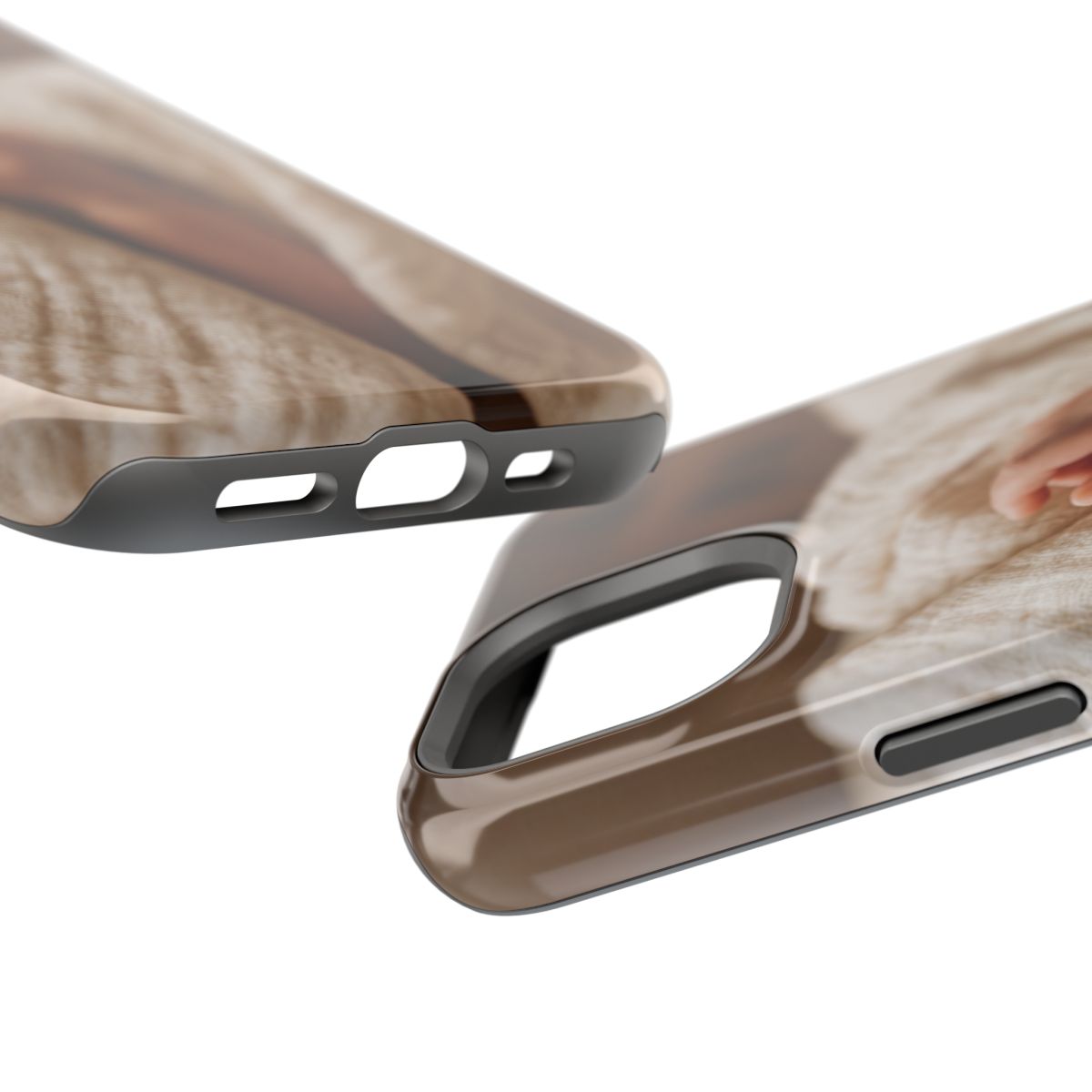Impact-Resistant Cases - Warm Neutral Tech